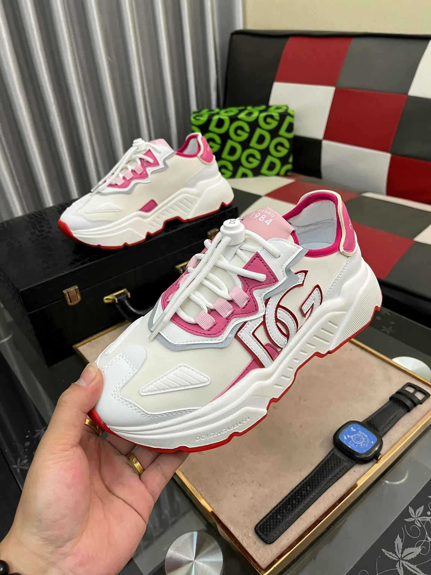 Men's shoes 💰480⌚️⌚️[DG] The most fashionable and original uppers, casual shoes make walking more convenient and comfortable, sports casual men's shoes, perfect 1:1 replica [color] compared with official quality, all use the original. Create a fashionable personality to highlight your uniqueness😎! Code number: 36-44